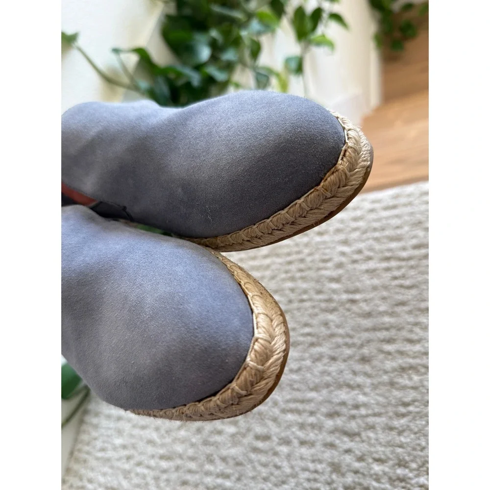 NWOB M.Gemi Agio Suede Espadrille Loafers Italian Luxury Blue 42 US 11